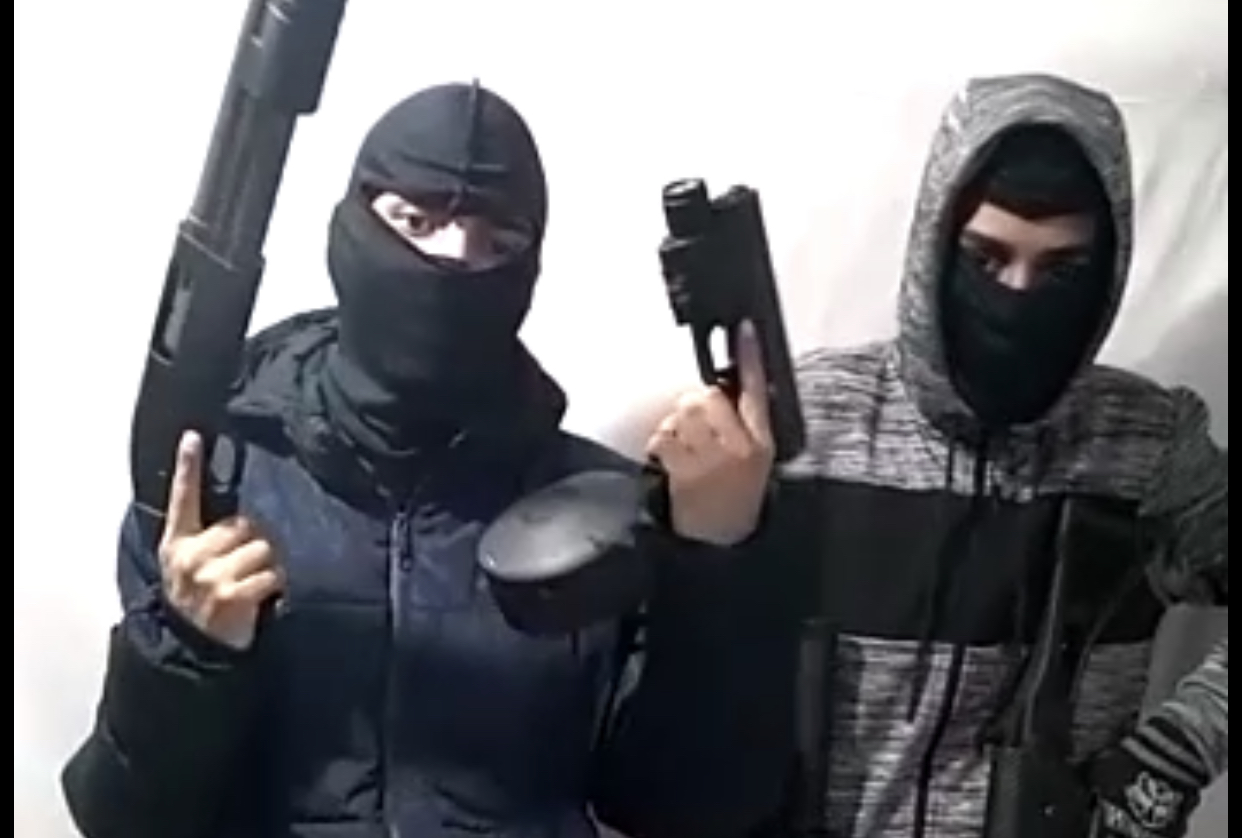 Facção criminosa divulga vídeo com homens armados e mascarados ameaçando realizar ação em Canela