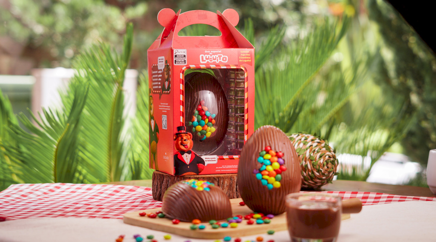Páscoa da Lugano explora os 5 sentidos do chocolate e traz novidades como o Ovo Explosivo do Luguito