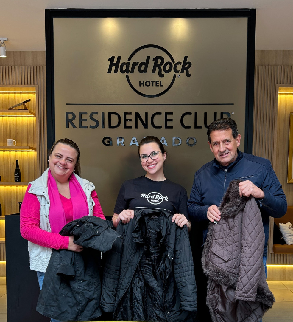 Campanha do agasalho do Residence Club at Hard Rock Hotel Gramado engaja moradores e visitantes