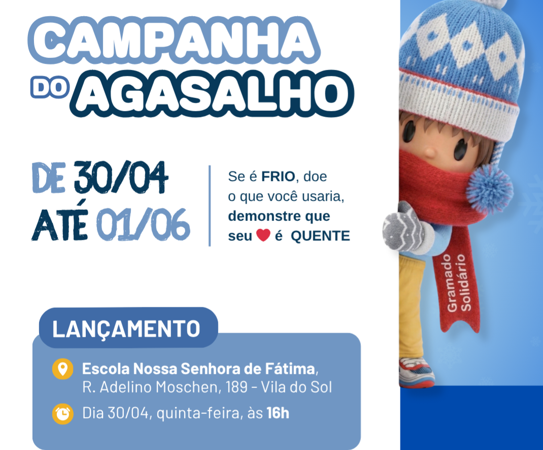 Campanha do Agasalho inicia no dia 30 de abril em Gramado